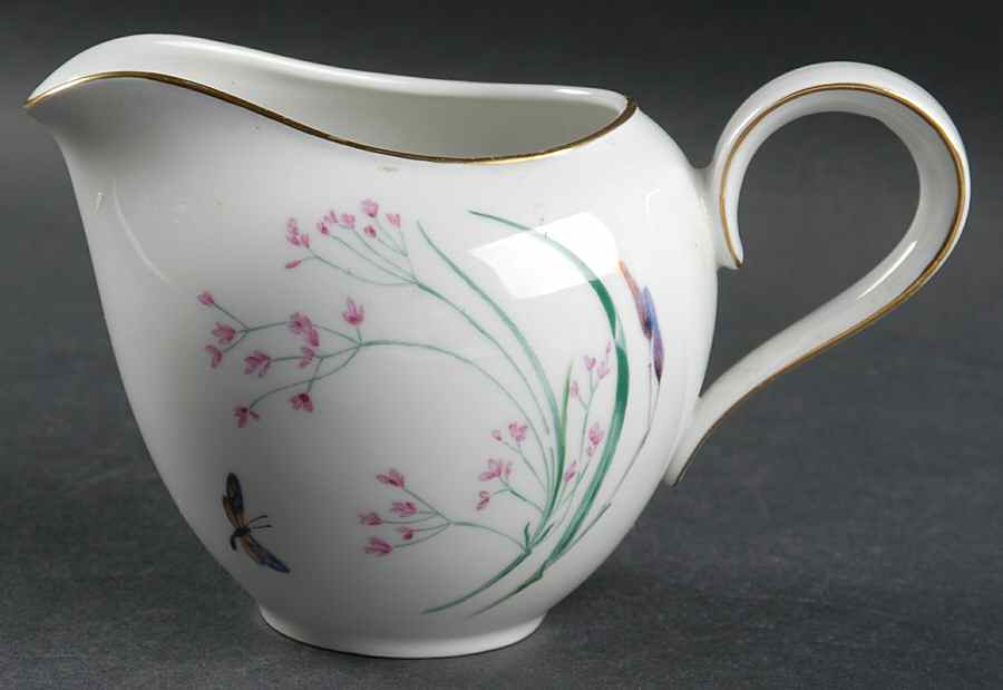 Sommer (Coupe, Smooth, Gold Trim) Creamer by Heinrich - H&C-1