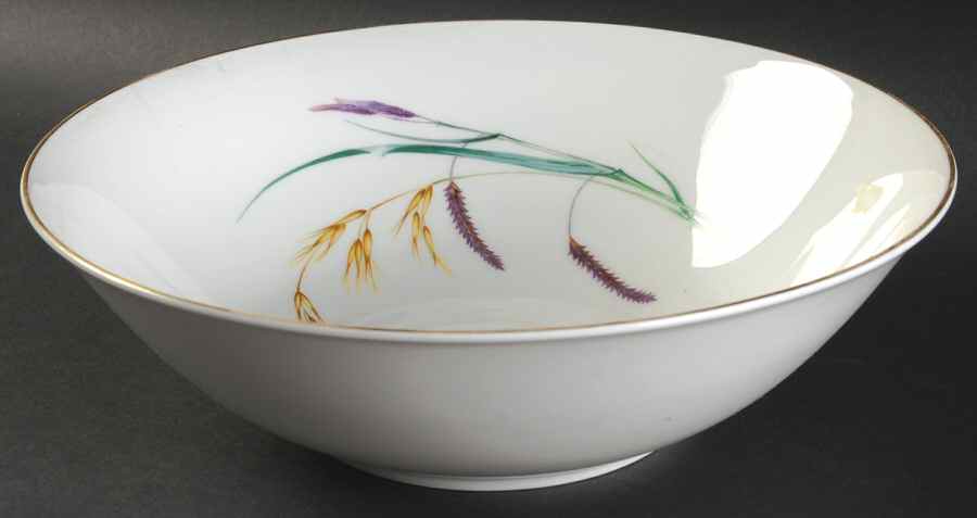 Sommer (Coupe, Smooth, Gold Trim) 10" Round Vegetable Bowl by Heinrich - H&C-1