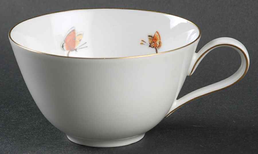 Sommer (Coupe, Smooth, Gold Trim) Flat Cup by Heinrich - H&C-1