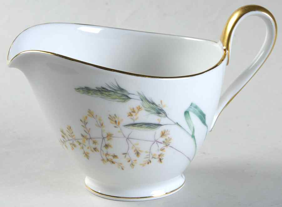 Sommer (Coupe, Smooth, Gold Trim) Creamer by Heinrich - H&C-1