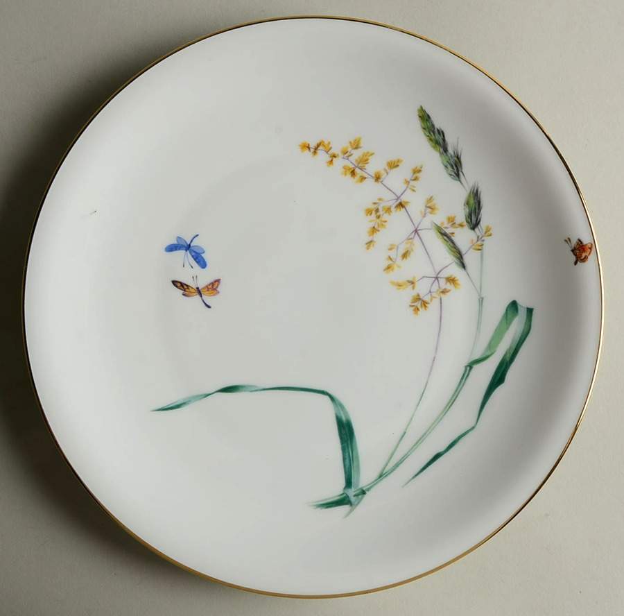 Sommer (Coupe, Smooth, Gold Trim) Dinner Plate by Heinrich - H&C-1