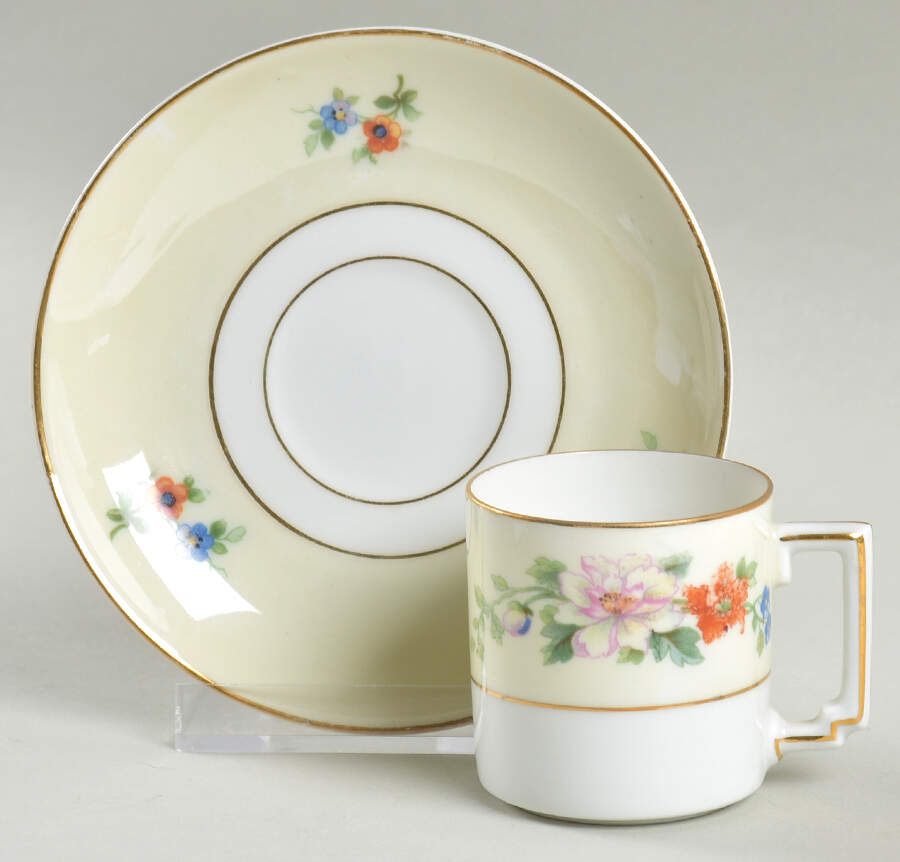 Songbird Flat Demitasse Cup & Saucer Set by Heinrich - H&C-1