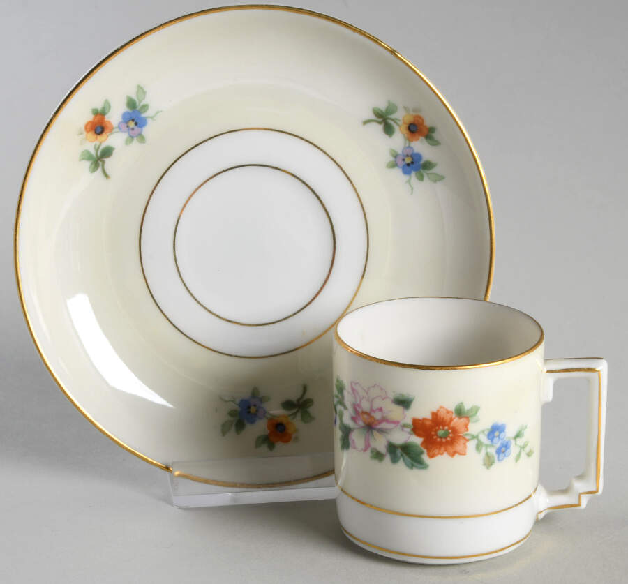 Songbird Flat Demitasse Cup & Saucer Set by Heinrich - H&C-1