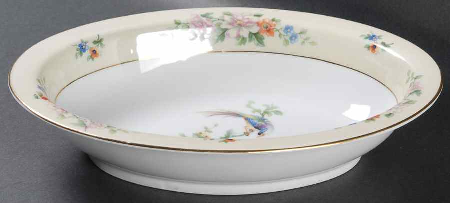 Songbird 10" Oval Vegetable Bowl by Heinrich - H&C-1