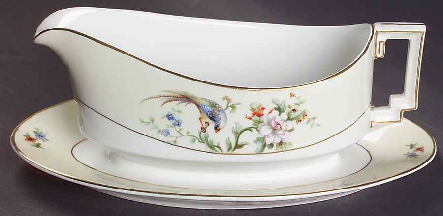 Songbird Gravy Boat with Attached Underplate by Heinrich - H&C-1