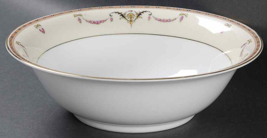 St Germaine (White Body) 9" Round Vegetable Bowl by Heinrich - H&C-1