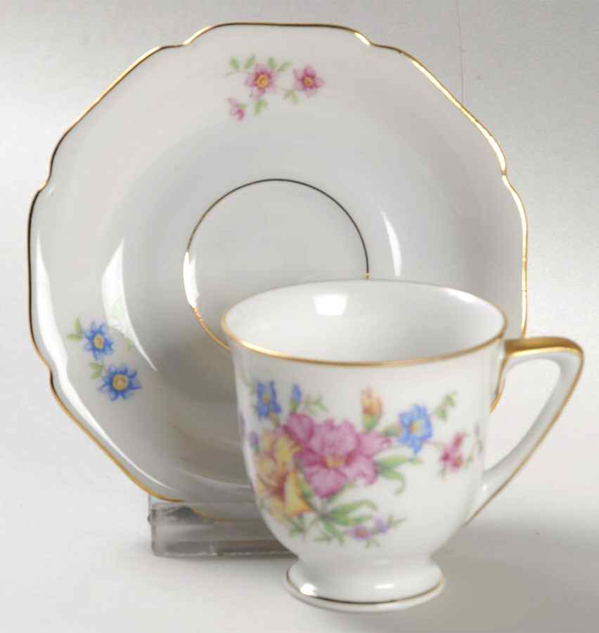 Strasbourg Footed Demitasse Cup & Saucer Set by Heinrich - H&C-1