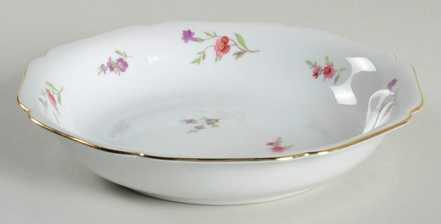 Victoria (Multicolor Flowers) Coupe Soup Bowl by Heinrich - H&C-1
