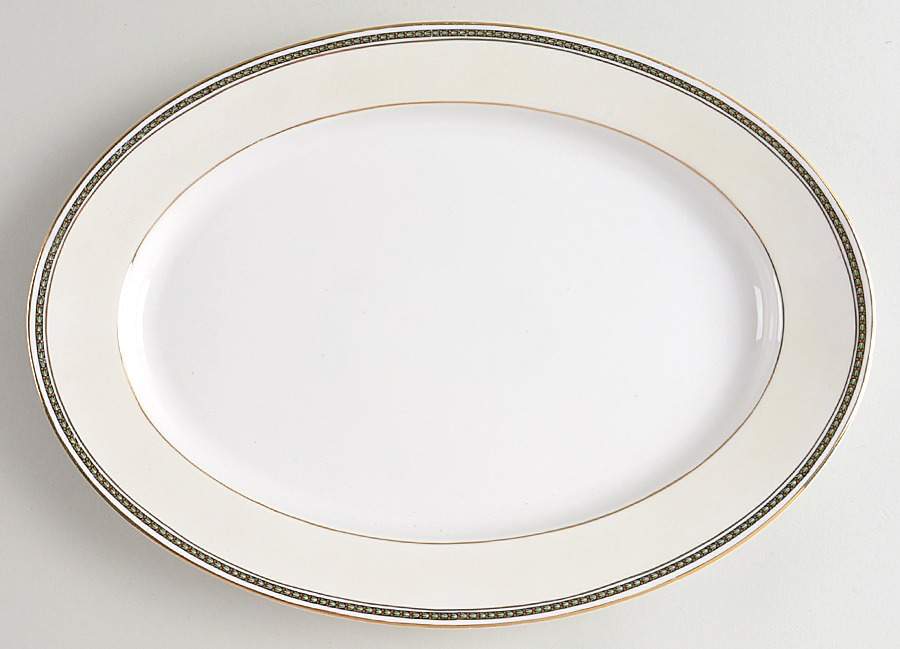 Victoria (Tulips, Dots) 14" Oval Serving Platter by Heinrich - H&C-1