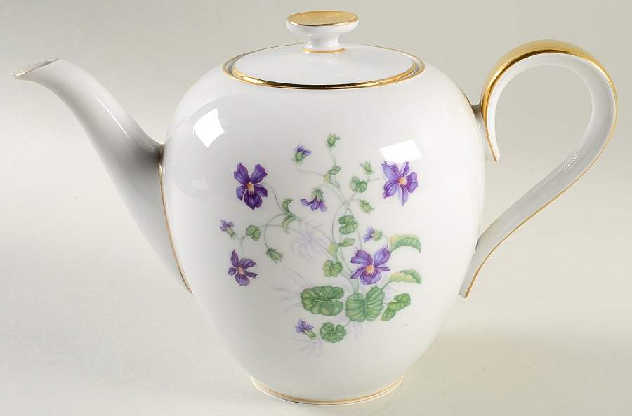 Violet Teapot & Lid by Heinrich - H&C-1
