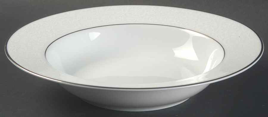 White Lace Rim Soup Bowl by Heinrich - H&C-1