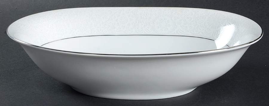 White Lace 10" Oval Vegetable Bowl by Heinrich - H&C-1