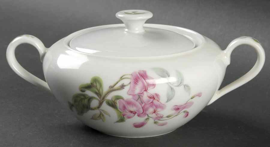 Wisteria Sugar Bowl & Lid by Heinrich - H&C-1
