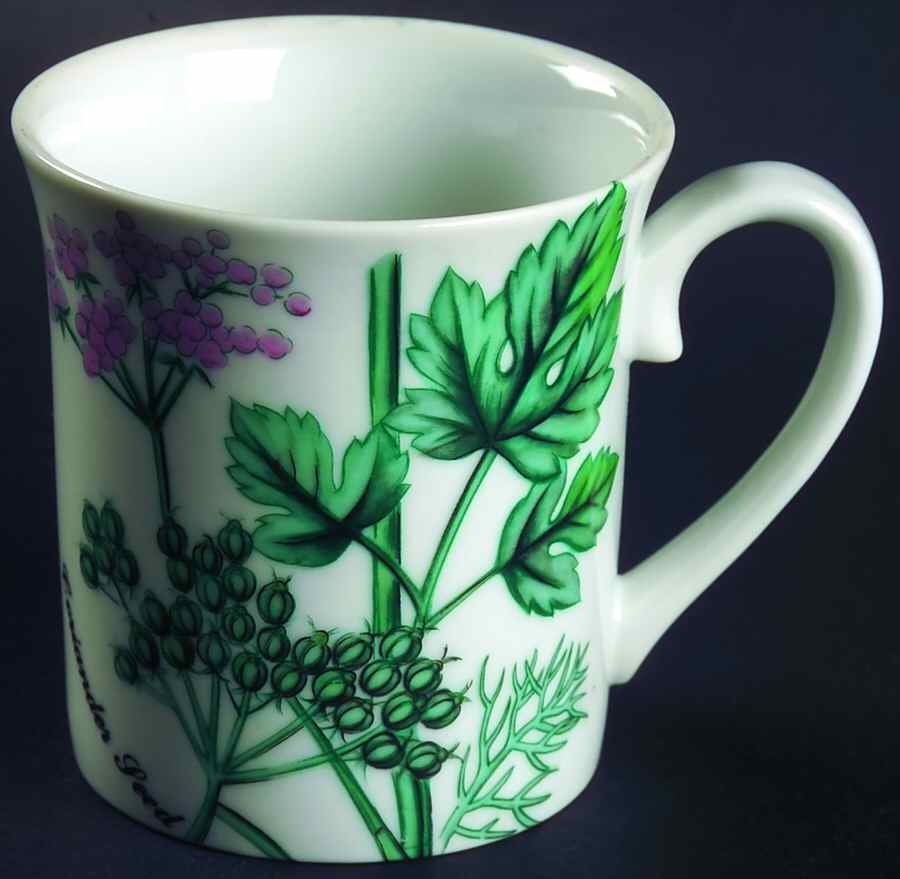 Botanical Herb Seed Mug by Horchow-1