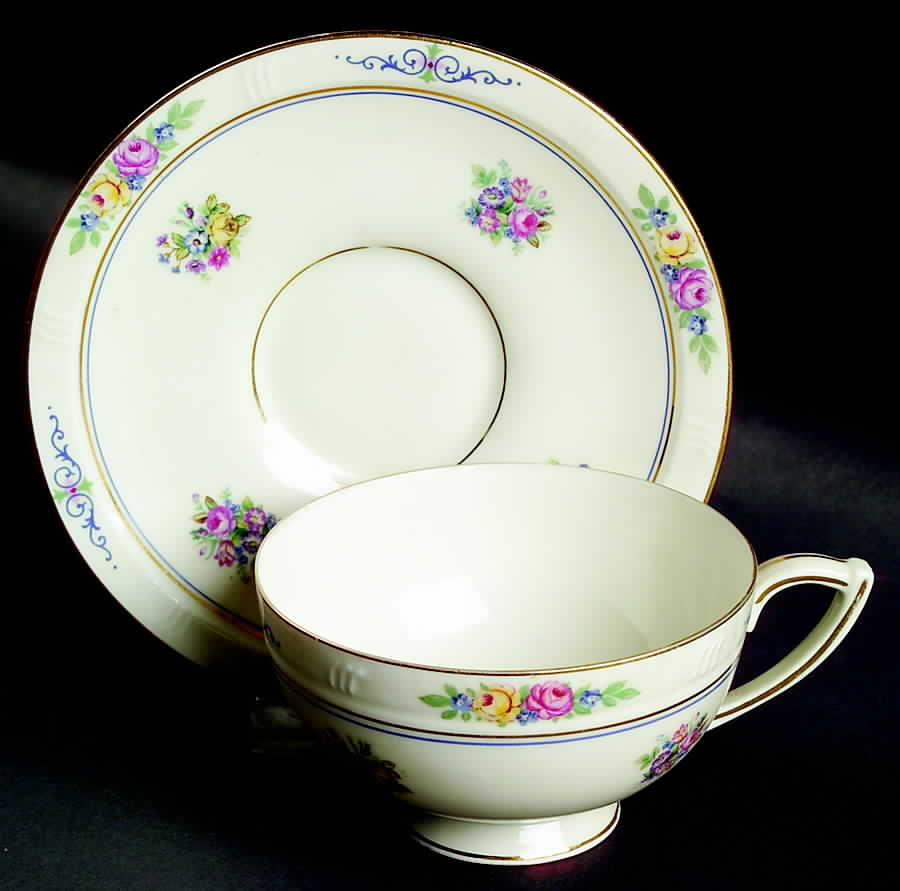 Celia Footed Cup & Saucer Set by Haas-Czjzek Coronado-1
