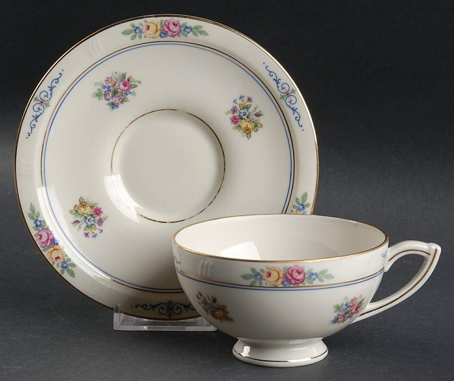 Celia Footed Cup & Saucer Set by Haas-Czjzek Coronado-1