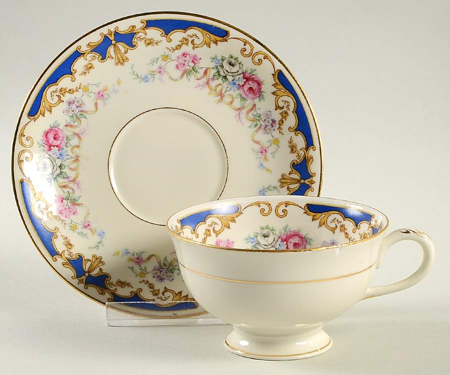 Emilie Footed Cup & Saucer Set by Haas-Czjzek Coronado-1
