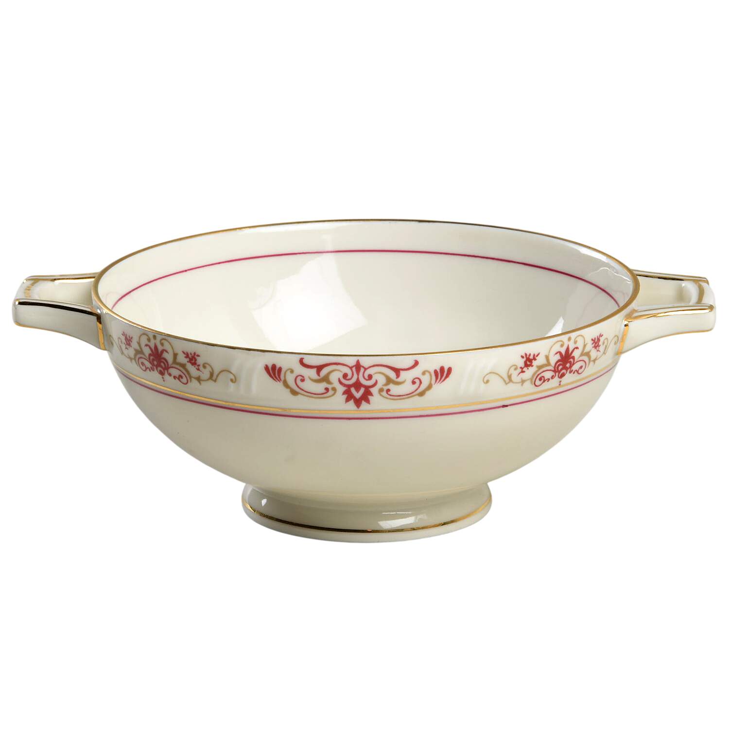 Garnet Footed Cream Soup Bowl by Haas-Czjzek Coronado-1