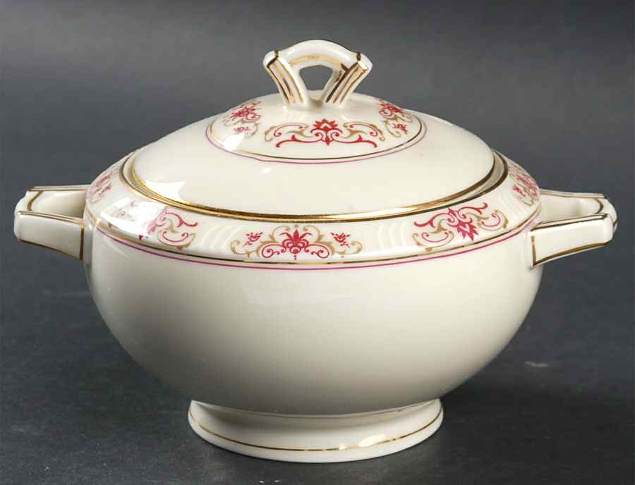 Garnet Sugar Bowl & Lid by Haas-Czjzek Coronado-1