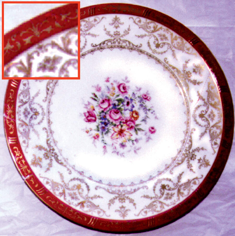 HCZ14 Red Band Dinner Plate by Haas-Czjzek Coronado-1