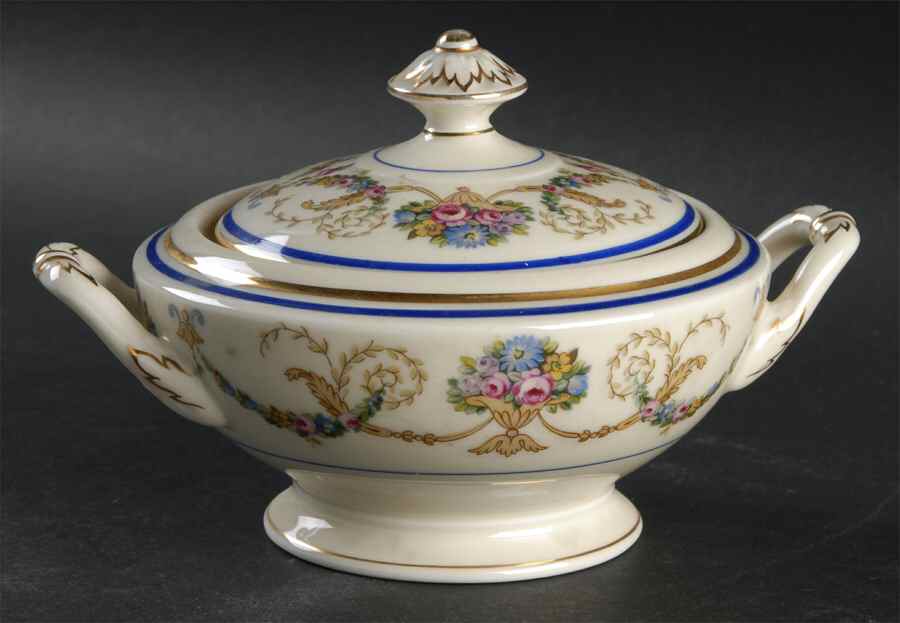 La Boheme Blue Sugar Bowl & Lid by Haas-Czjzek Coronado-1
