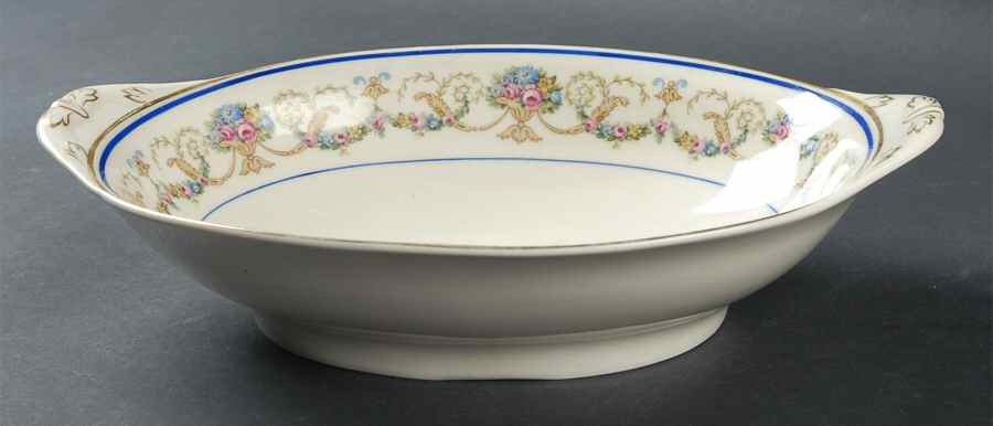 La Boheme Blue 10" Oval Vegetable Bowl by Haas-Czjzek Coronado-1