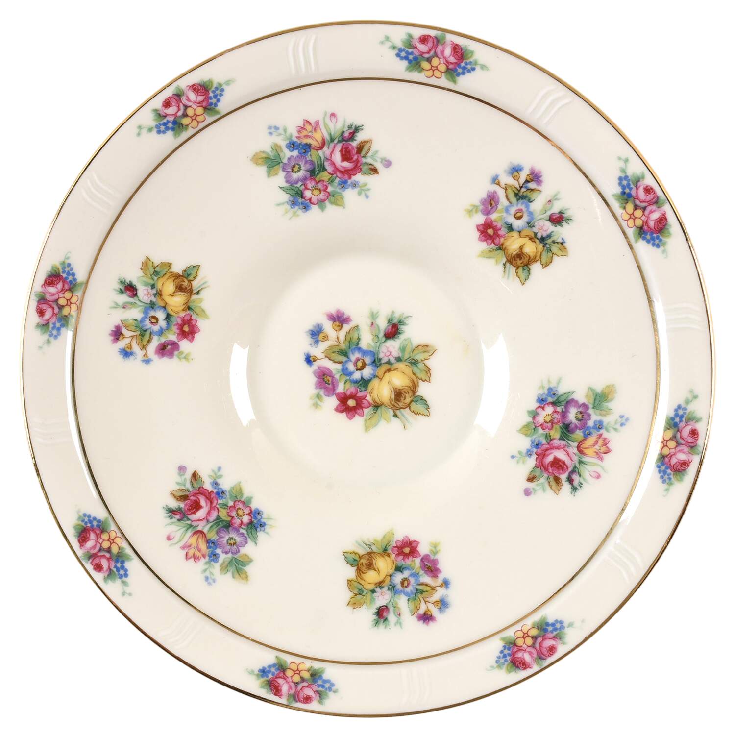 Parisian Chintz Saucer for Cream Soup Bowl by Haas-Czjzek Coronado-1