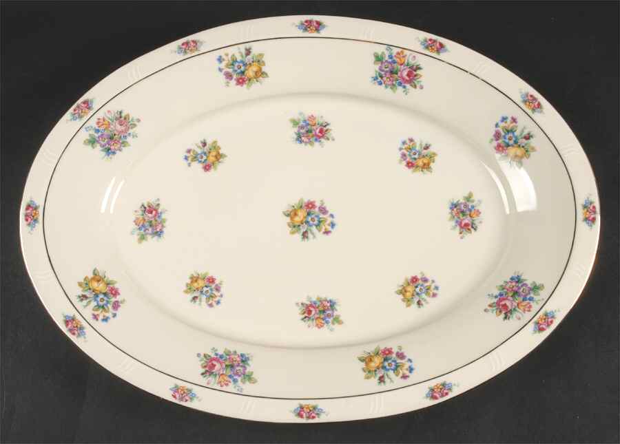 Parisian Chintz 14" Oval Serving Platter by Haas-Czjzek Coronado-1