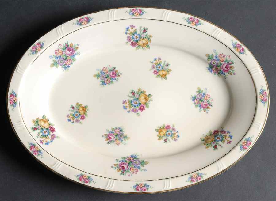 Parisian Chintz 11" Oval Serving Platter by Haas-Czjzek Coronado-1