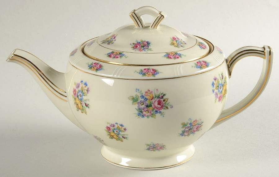 Parisian Chintz Teapot & Lid by Haas-Czjzek Coronado-1