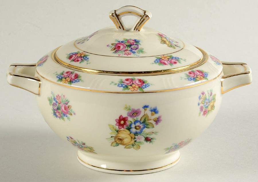 Parisian Chintz Sugar Bowl & Lid by Haas-Czjzek Coronado-1
