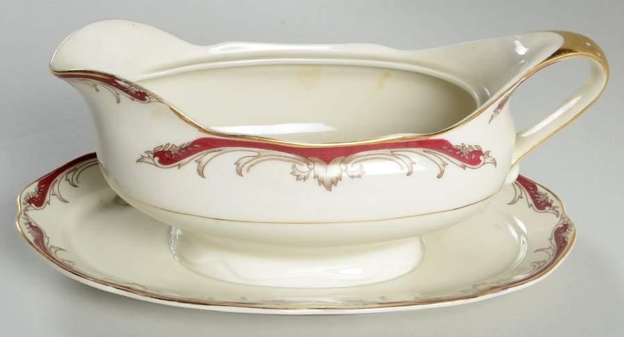 Prague Gravy Boat with Attached Underplate by Haas-Czjzek Coronado-1