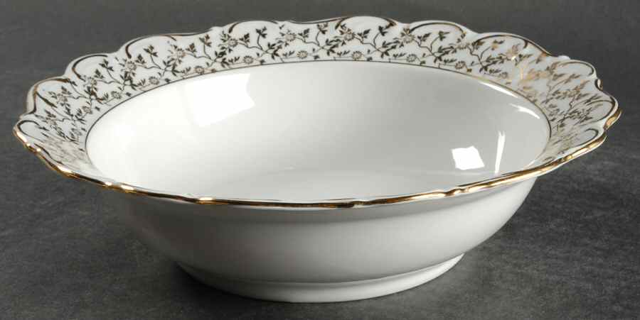 Baroque Style 9" Round Vegetable Bowl by House Dresden-1