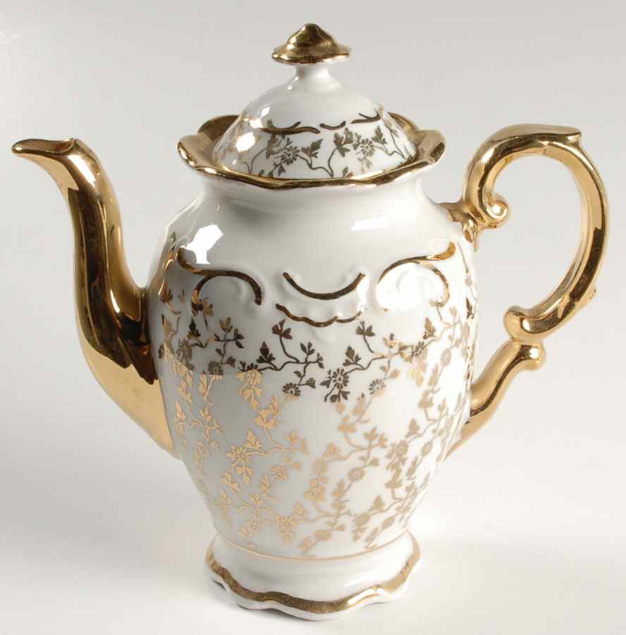 Baroque Style Mini Coffee Pot & Lid by House Dresden-1