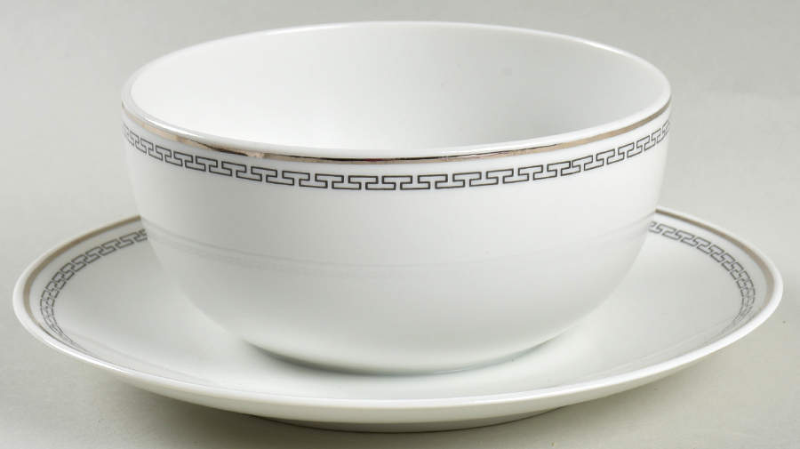 Bavarian Countess Gravy Boat with Attached Underplate by Heritage China-1