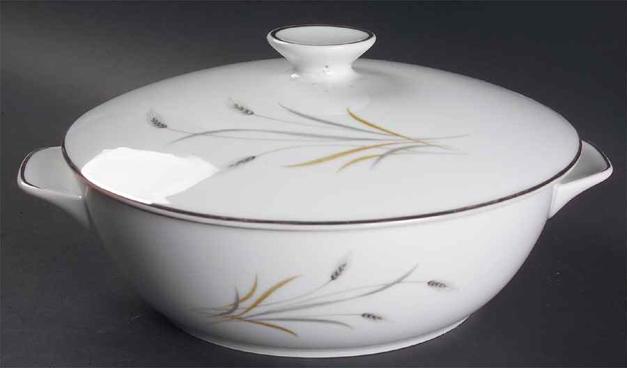 Golden Grain Round Covered Vegetable by Heritage China-1