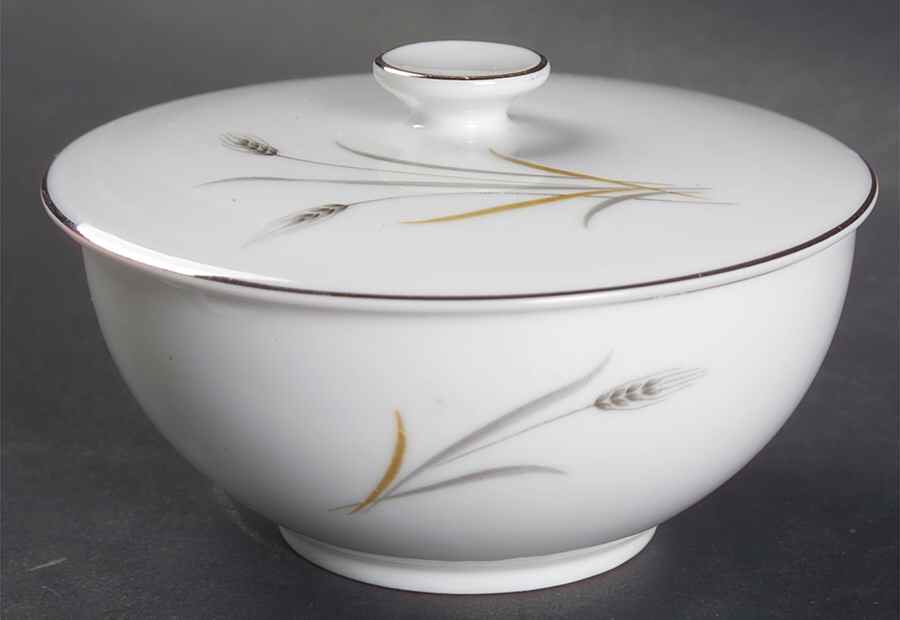 Golden Grain Sugar Bowl & Lid by Heritage China-1
