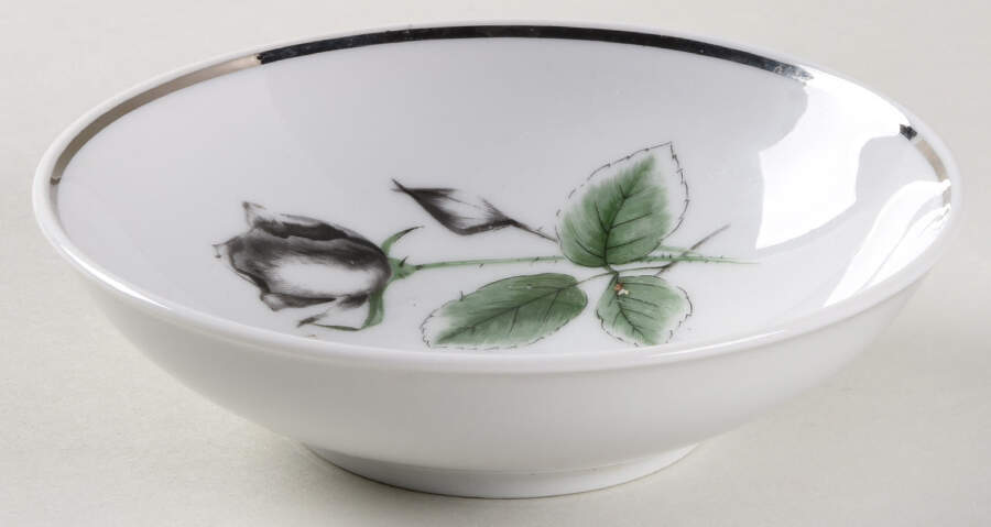 Midnight Rose Fruit/Dessert (Sauce) Bowl by Heritage China-1