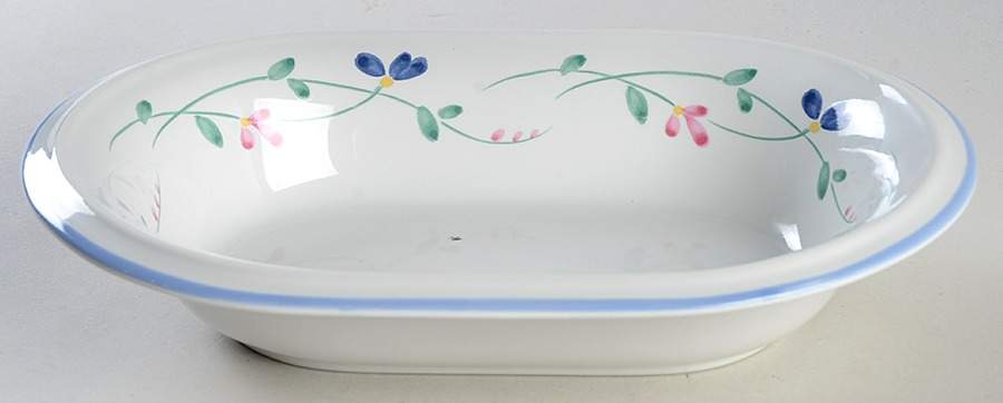 Allegro 9" Oval Vegetable Bowl by Hearthside-1