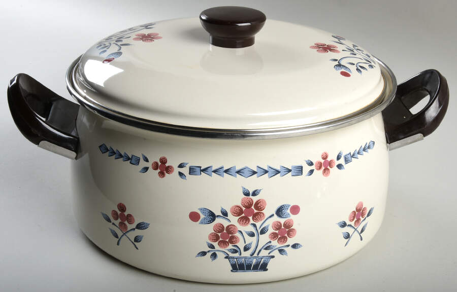 Brambleberry 4 Quart Metal Covered Casserole by Hearthside-1