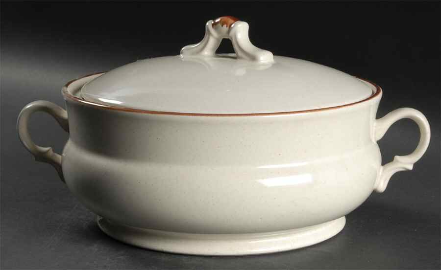 Champagne Round Covered Vegetable by Hearthside-1