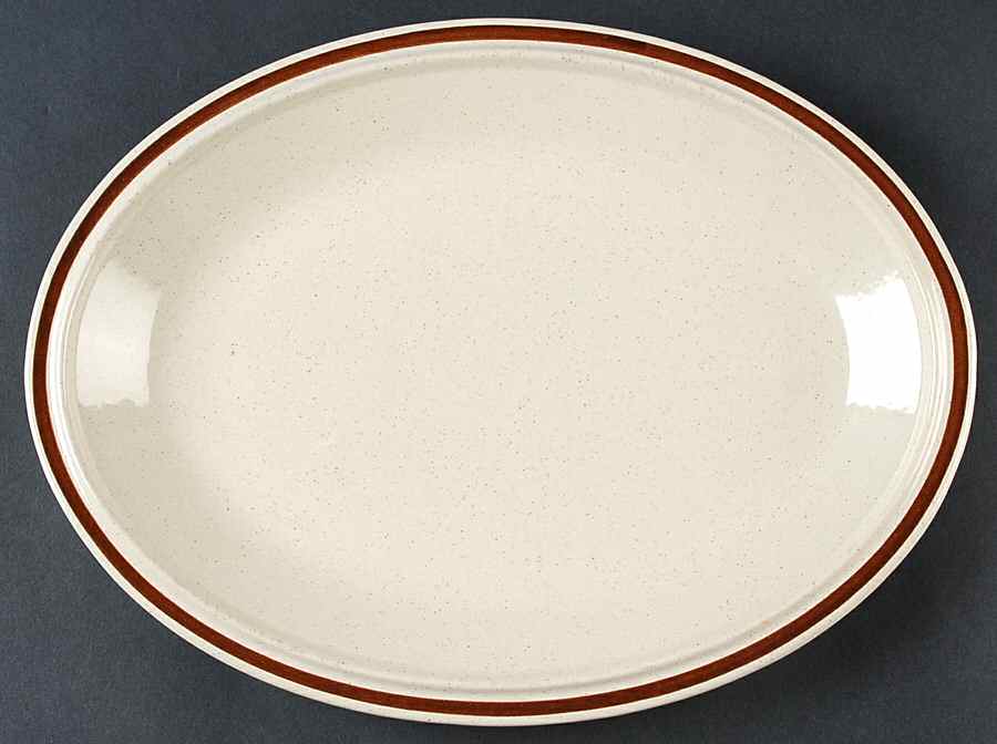 Champagne 12" Oval Serving Platter by Hearthside-1