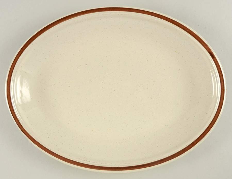 Champagne 12" Oval Serving Platter by Hearthside-1