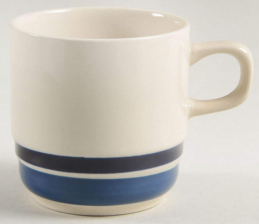 Estate Blue Navy Flat Cup by Hearthside-1
