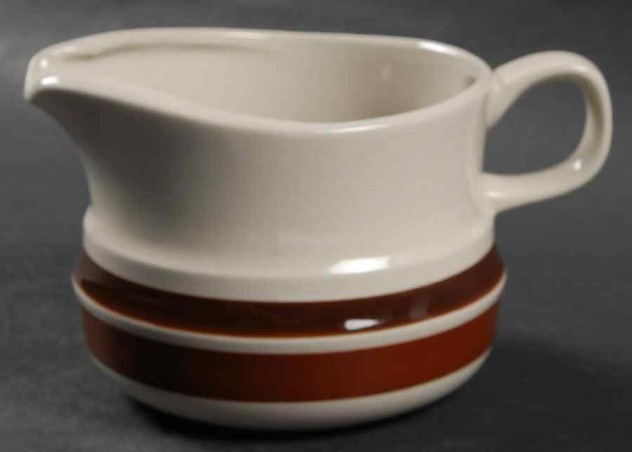 Estate Dark and Light Brown Creamer by Hearthside-1