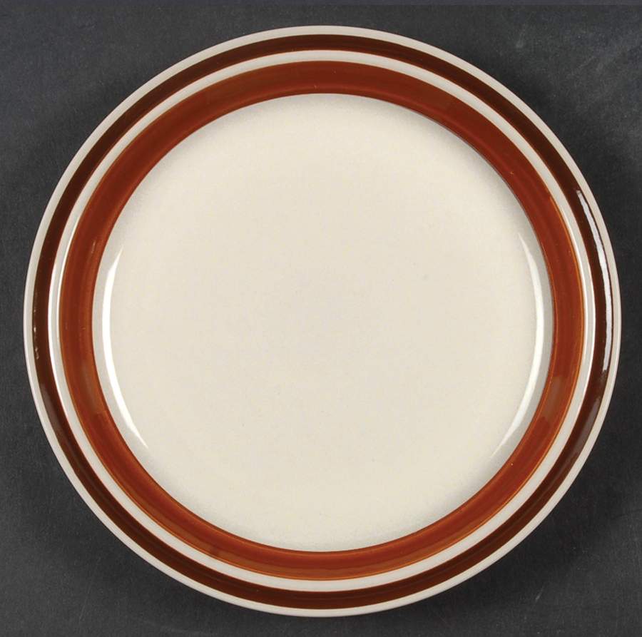 Estate Dark and Light Brown Dinner Plate by Hearthside-1