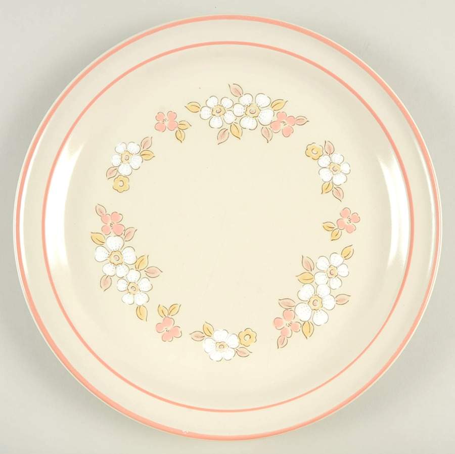 Fleur De Bois Peach 12" Chop Plate (Round Platter) by Hearthside-1
