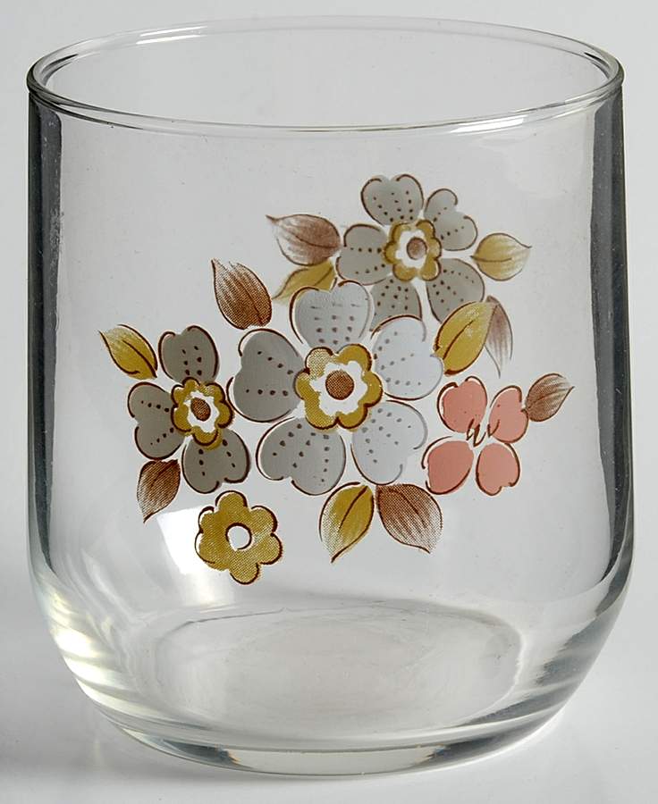 Fleur De Bois Peach Glassware Old Fashioned by Hearthside-1