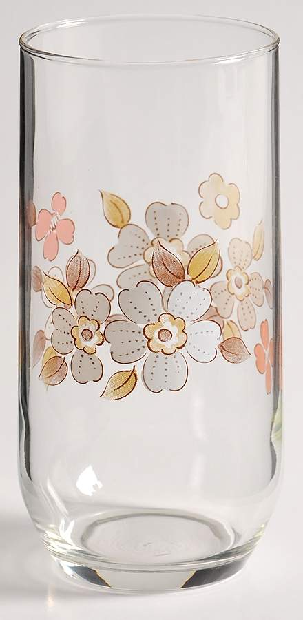 Fleur De Bois Peach Glassware Short Tumbler by Hearthside-1