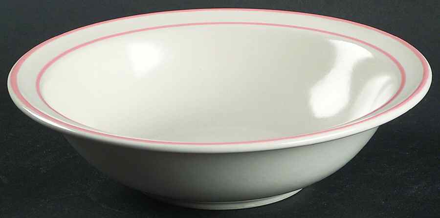 Fleur De Bois Peach Rim Cereal Bowl by Hearthside-1